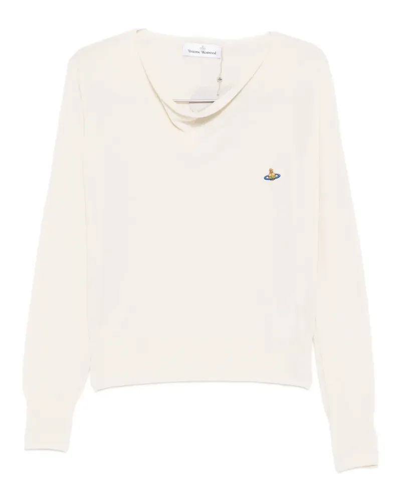 Vivienne Westwood logo-embroidered sweatshirt - Nude Nude