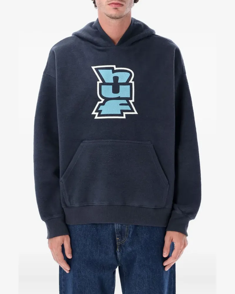 HUF Megablast Hoodie mit Logo - Blau Blau