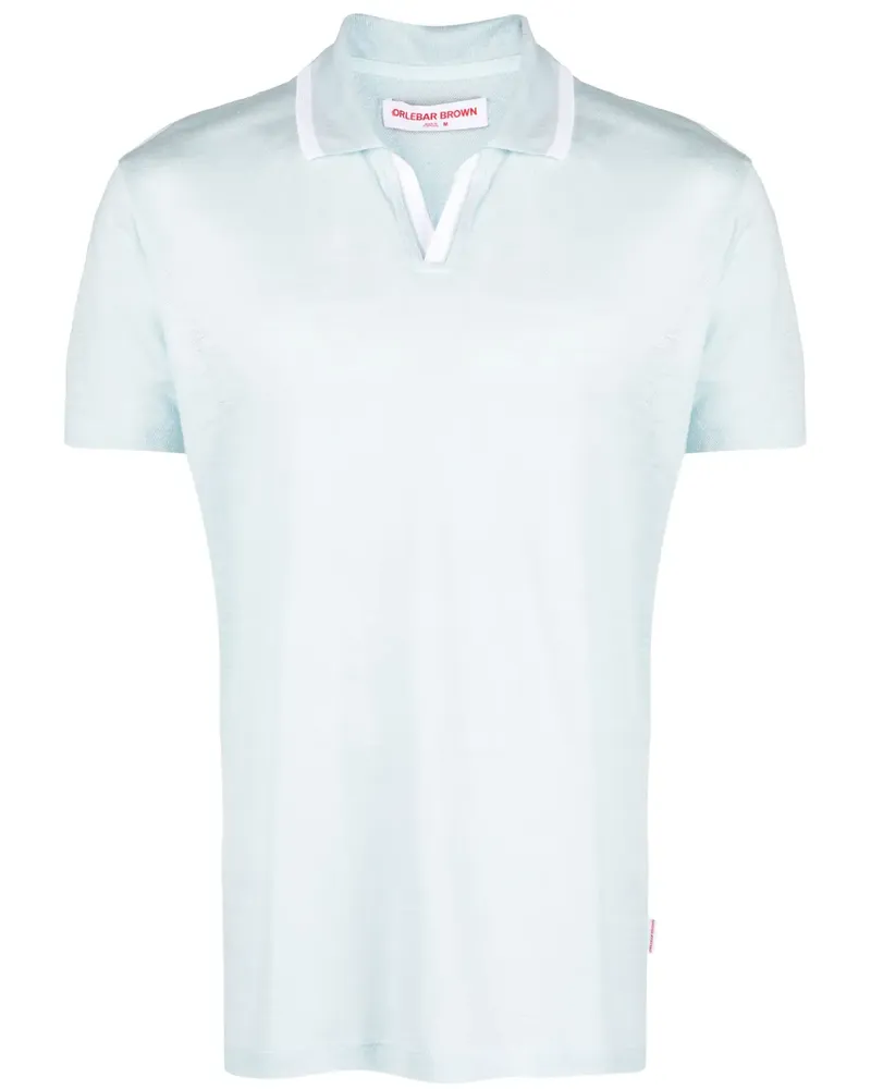 Orlebar Brown Felix Pikee-Poloshirt aus Leinen - Blau Blau