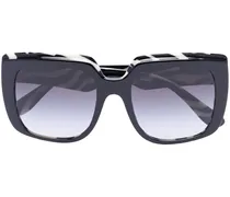 Eckige Oversized-Sonnenbrille