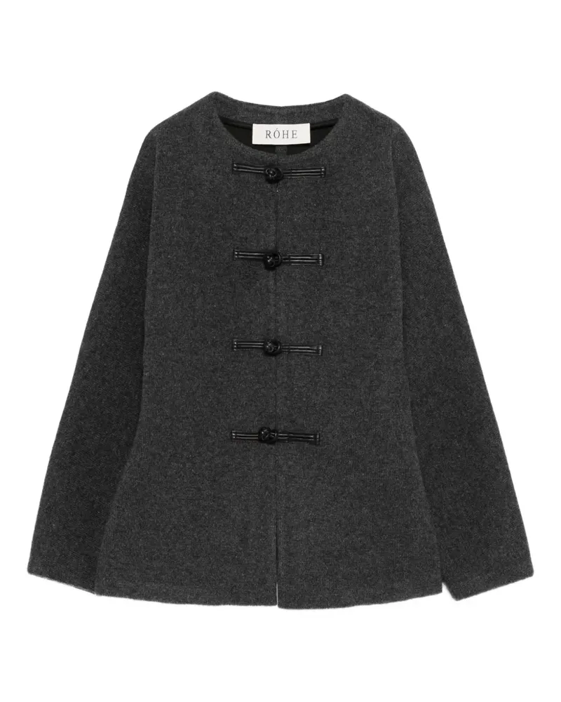Róhe Mandarin crew-neck cardigan - Grau Grau
