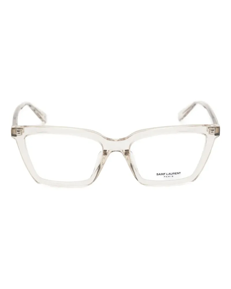 Saint Laurent square-frame glasses - Weiß Weiß