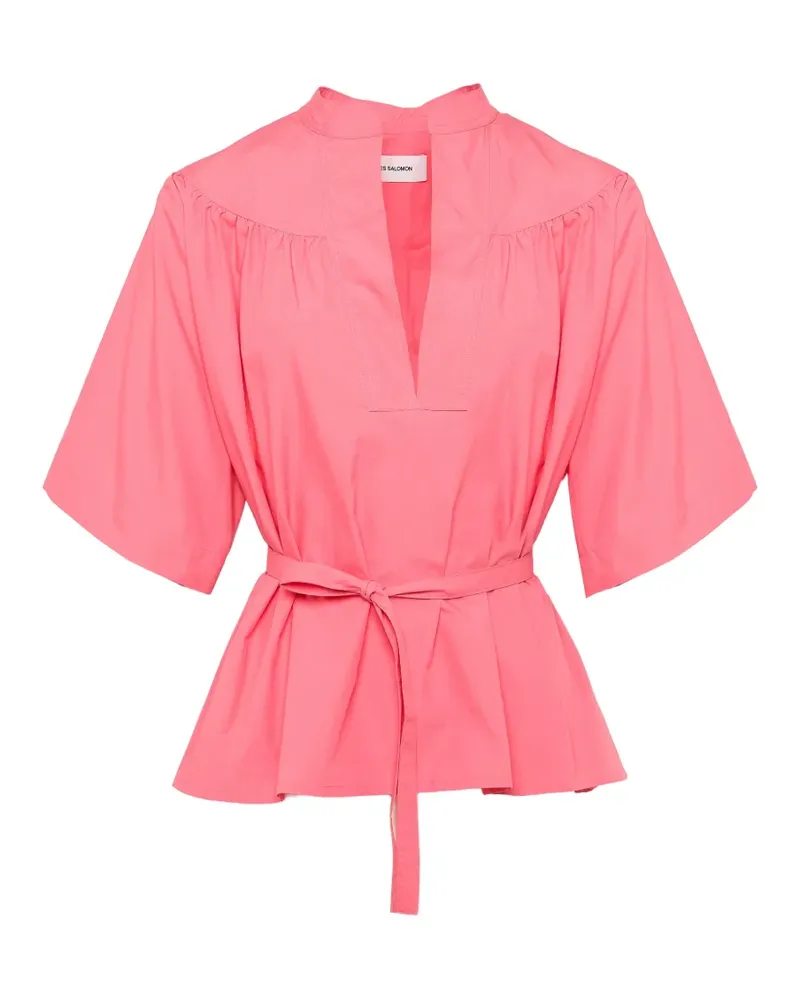 Yves Salomon Top mit V-Ausschnitt - Rosa Rosa