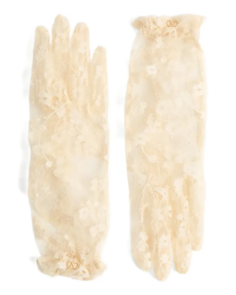 Valentino Garavani VLogo Signature Handschuhe aus Spitze - Nude Nude