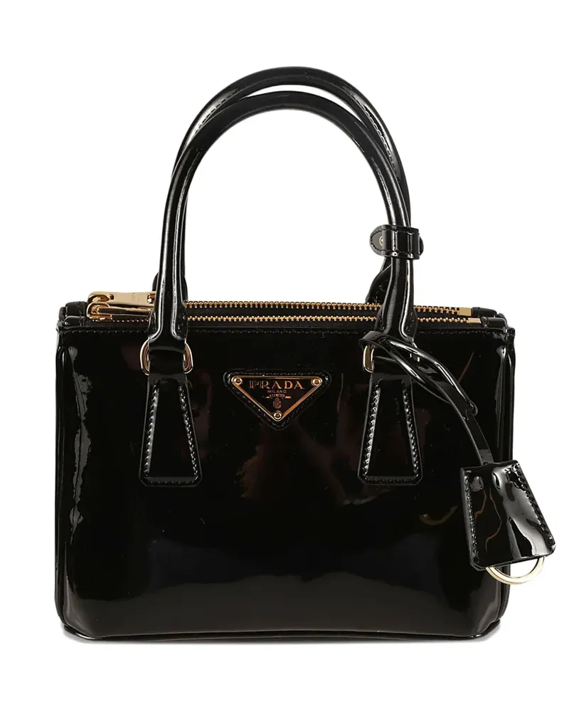 Prada Galleria top-handles leather mini bag - Schwarz Schwarz