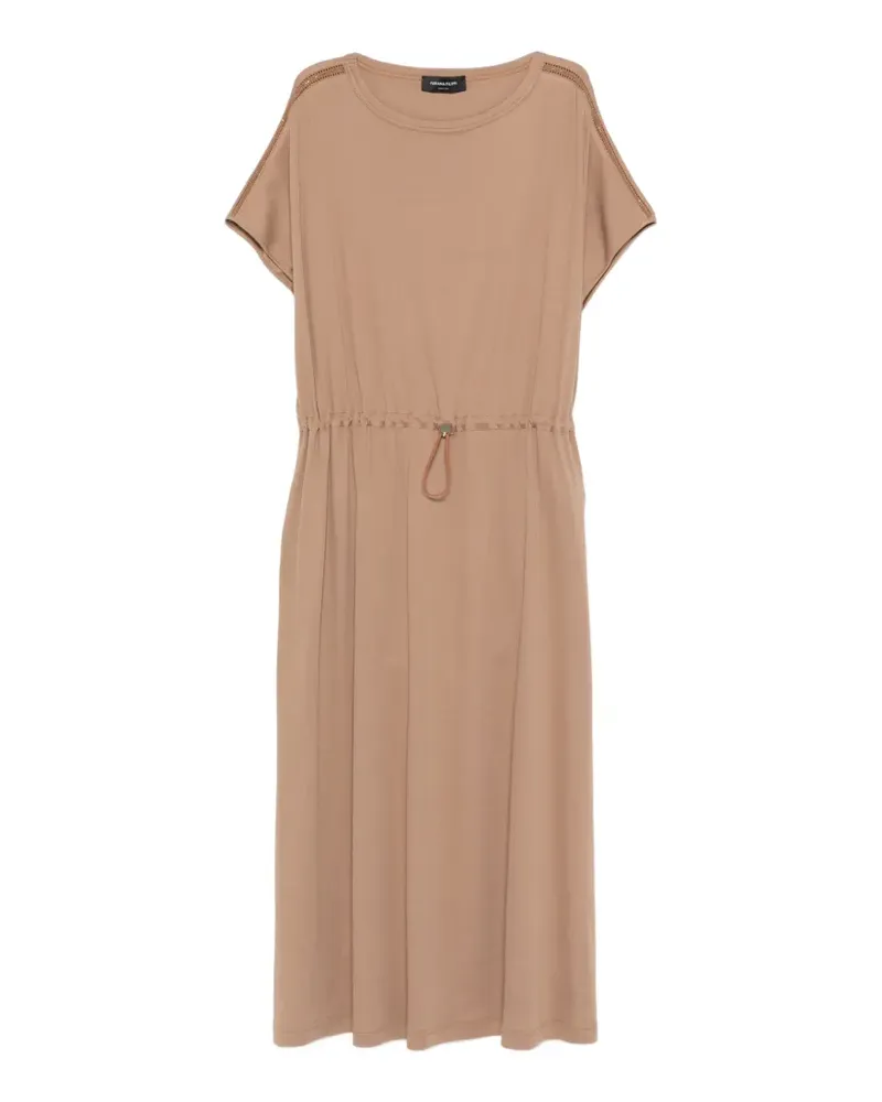 Fabiana Filippi drawstring midi dress - Nude Nude