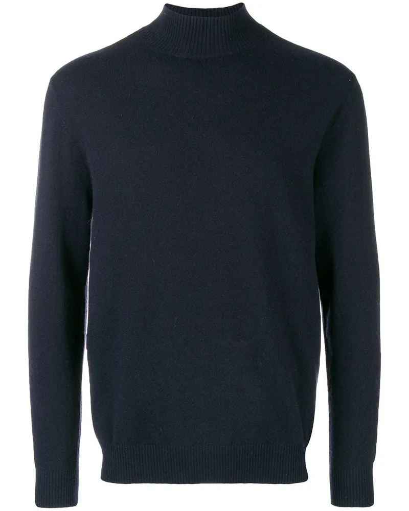 N.Peal Rollkragenpullover mit schmalem Schnitt - Blau Blau