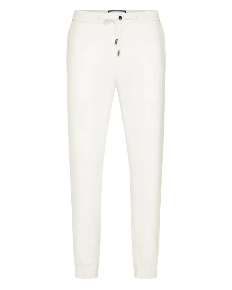 Philipp Plein Jogginghose mit Logo-Patch - Weiß Weiß