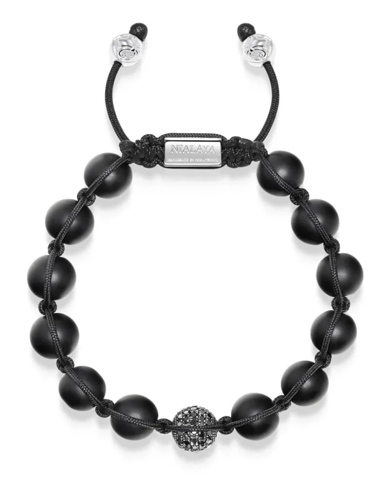 Nialaya Armband mit Perlen - Schwarz Schwarz