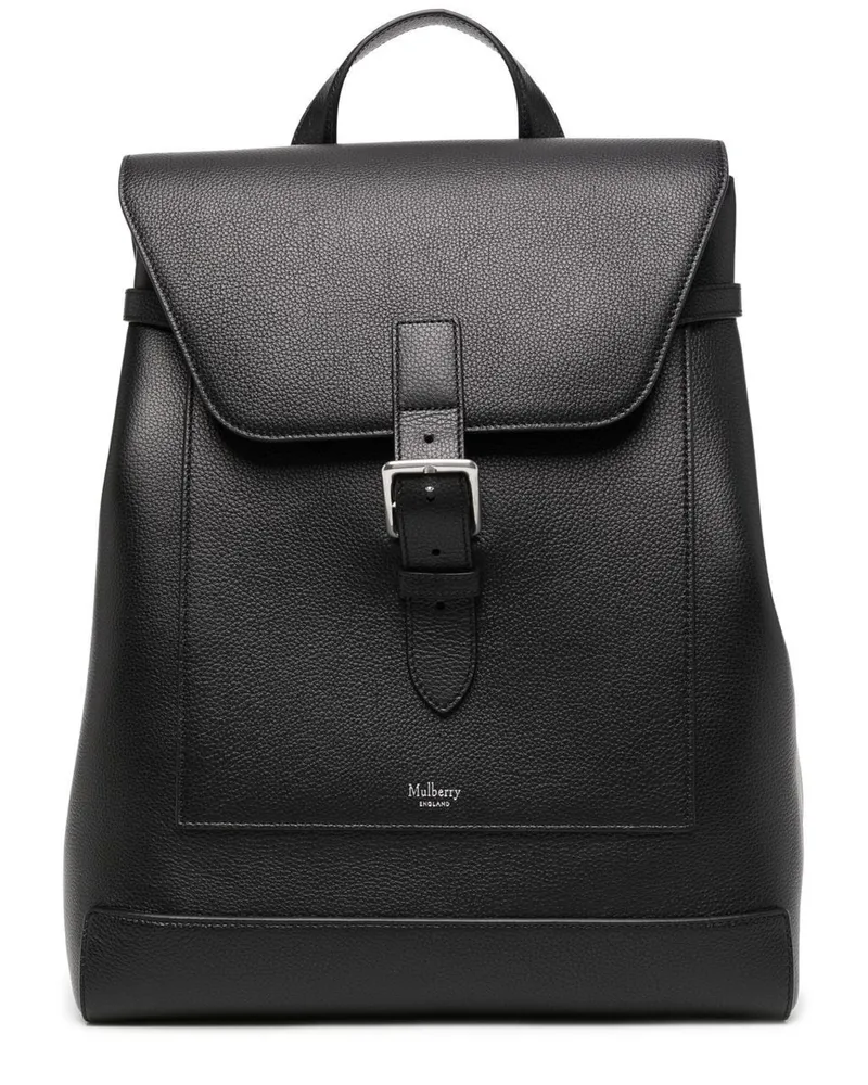 Mulberry Chiltern Rucksack mit Logo - Schwarz Schwarz