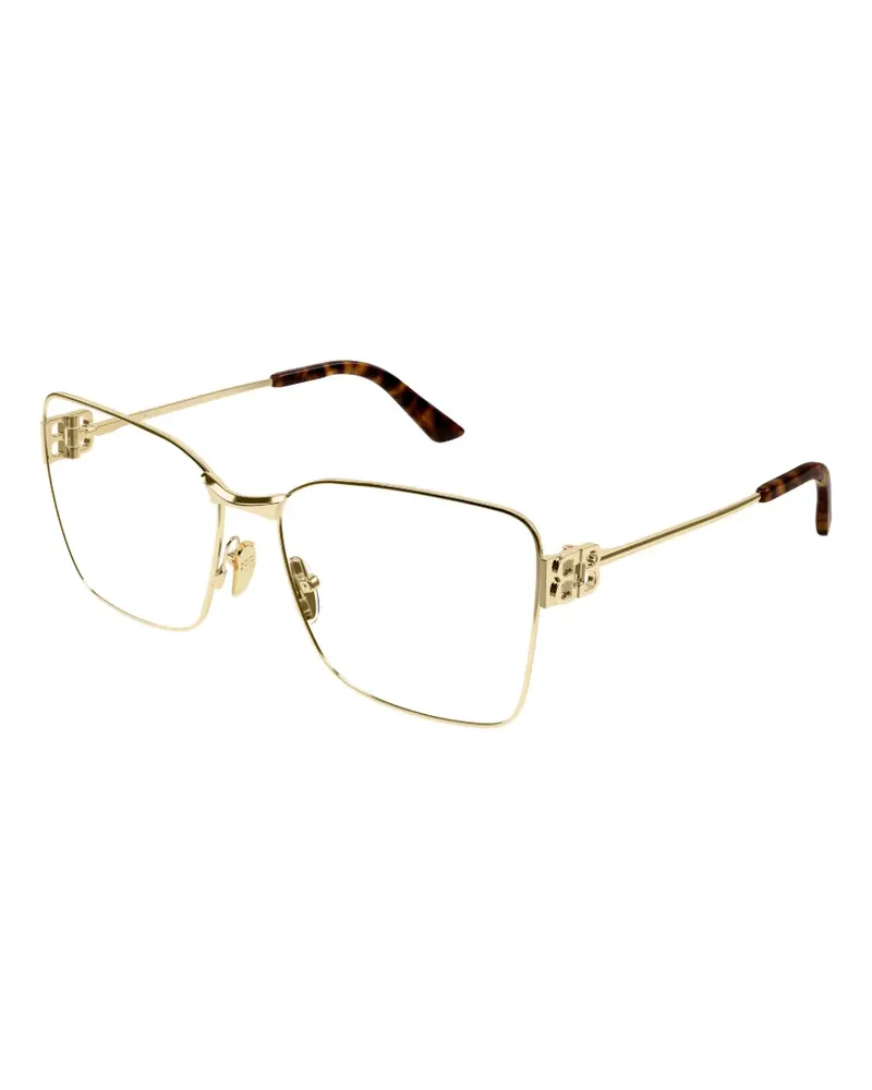 Balenciaga BB-logo square-frame glasses - Gold Gold