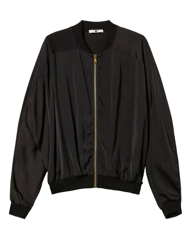 Twin-Set Bomberjacke mit Kontrasteinsätzen - Schwarz Schwarz
