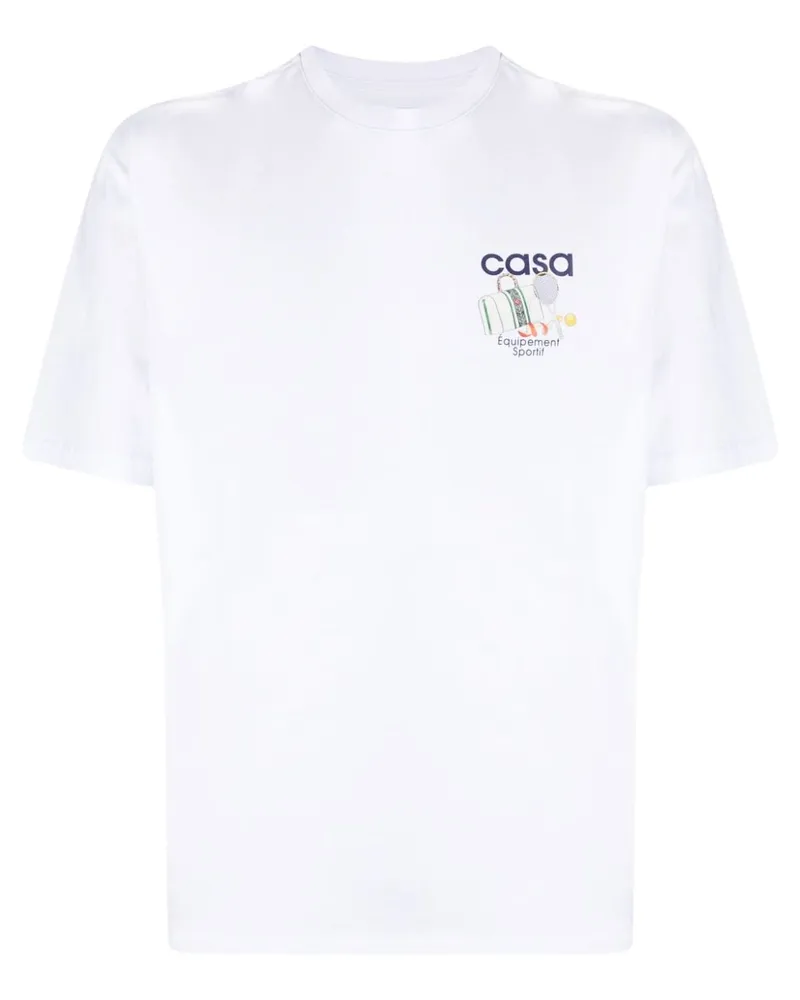 Casablanca Paris Équipement Sportif T-Shirt - Weiß Weiß