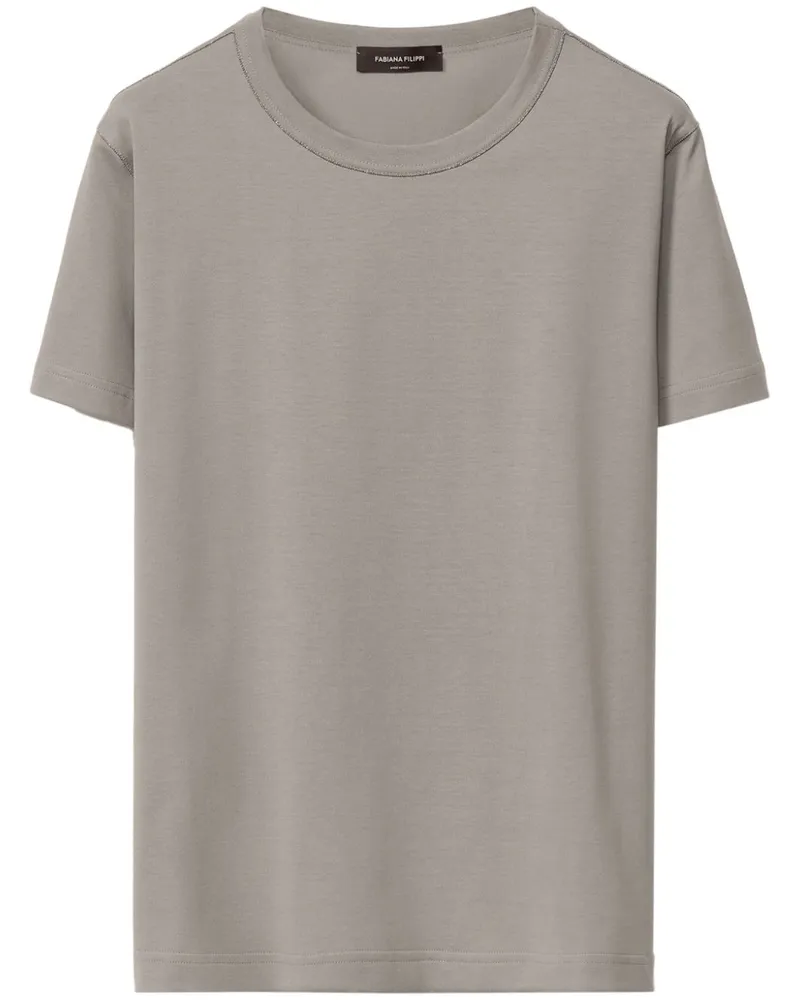 Fabiana Filippi T-Shirt aus Jersey - Grau Grau
