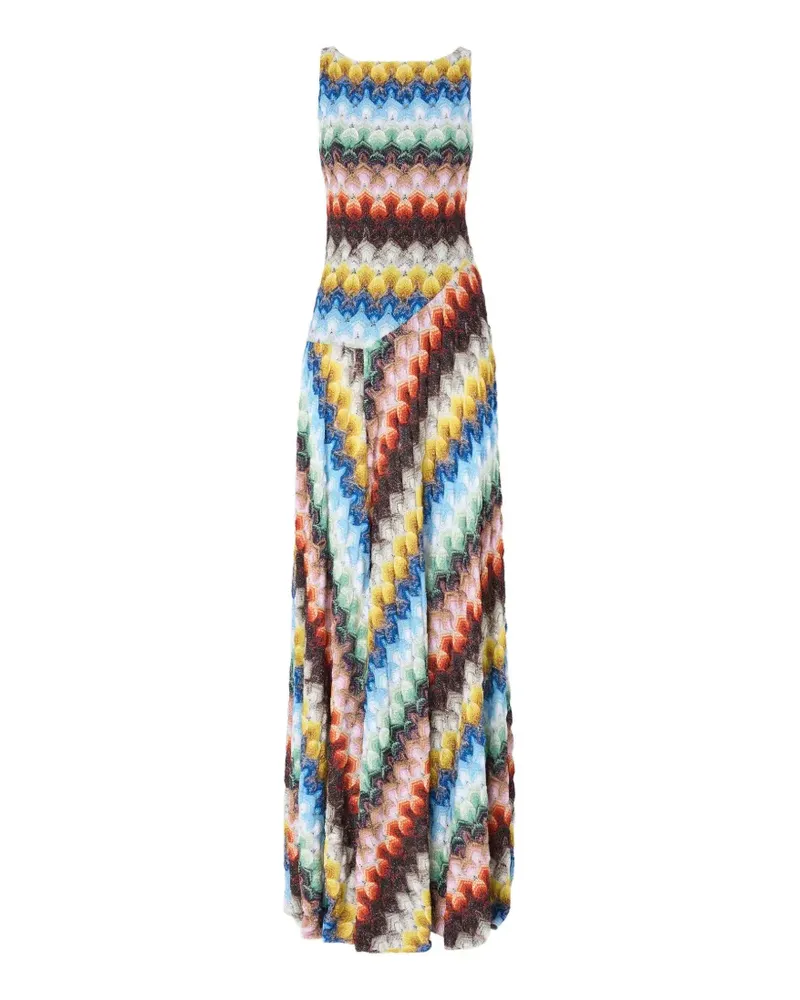 Missoni Maxikleid mit Print - Blau Blau