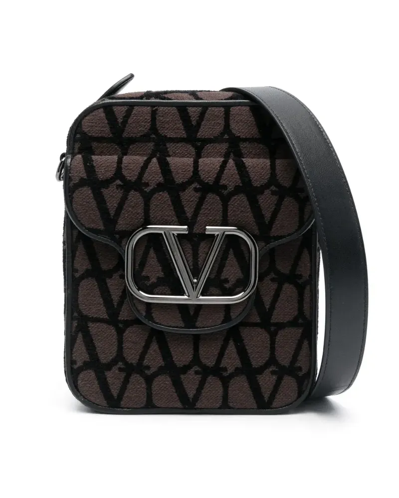 Valentino Garavani Schultertasche aus Toile Iconograph-Canvas - Braun Braun
