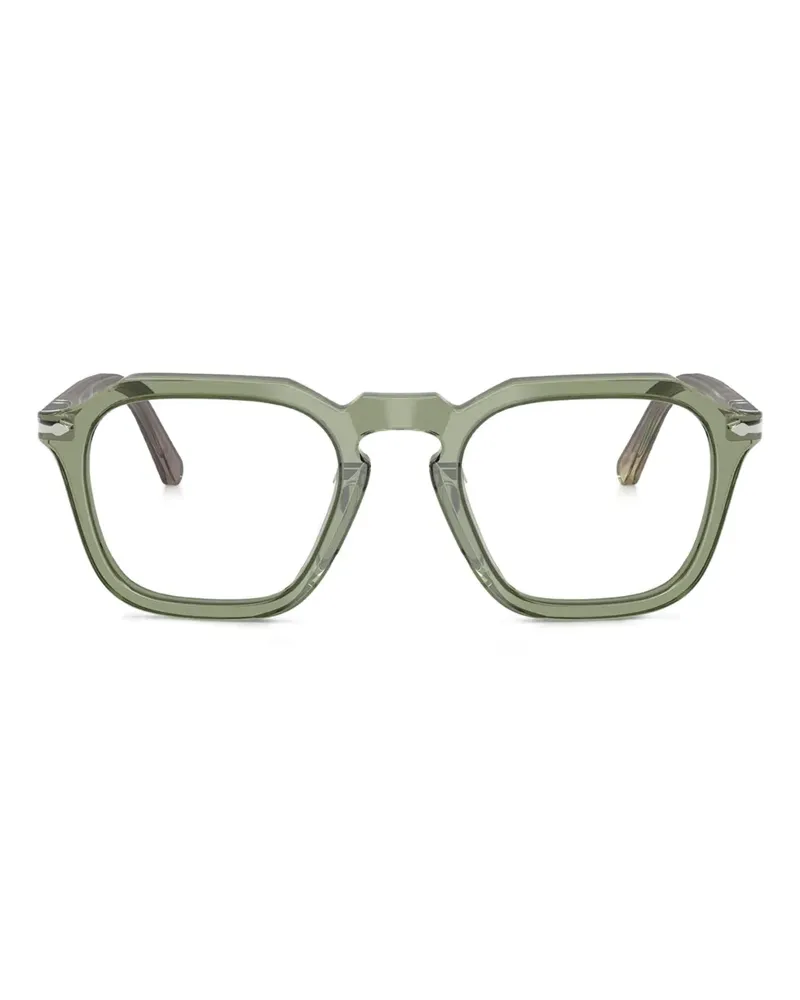 Persol Brille mit eckigem Gestell - Grün Grün