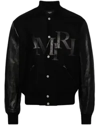 Amiri Collegejacke mit Staggered-Logo Schwarz