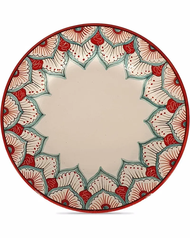 Les-Ottomans Peacock Teller - Mehrfarbig Mehrfarbig