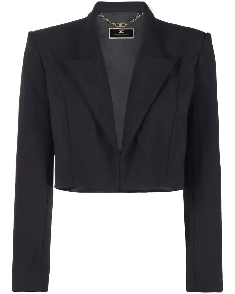 Elisabetta Franchi Cropped-Blazer - Schwarz Schwarz