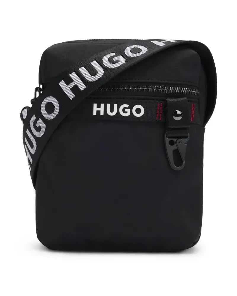 HUGO BOSS Kuriertasche mit Logo - Schwarz Schwarz