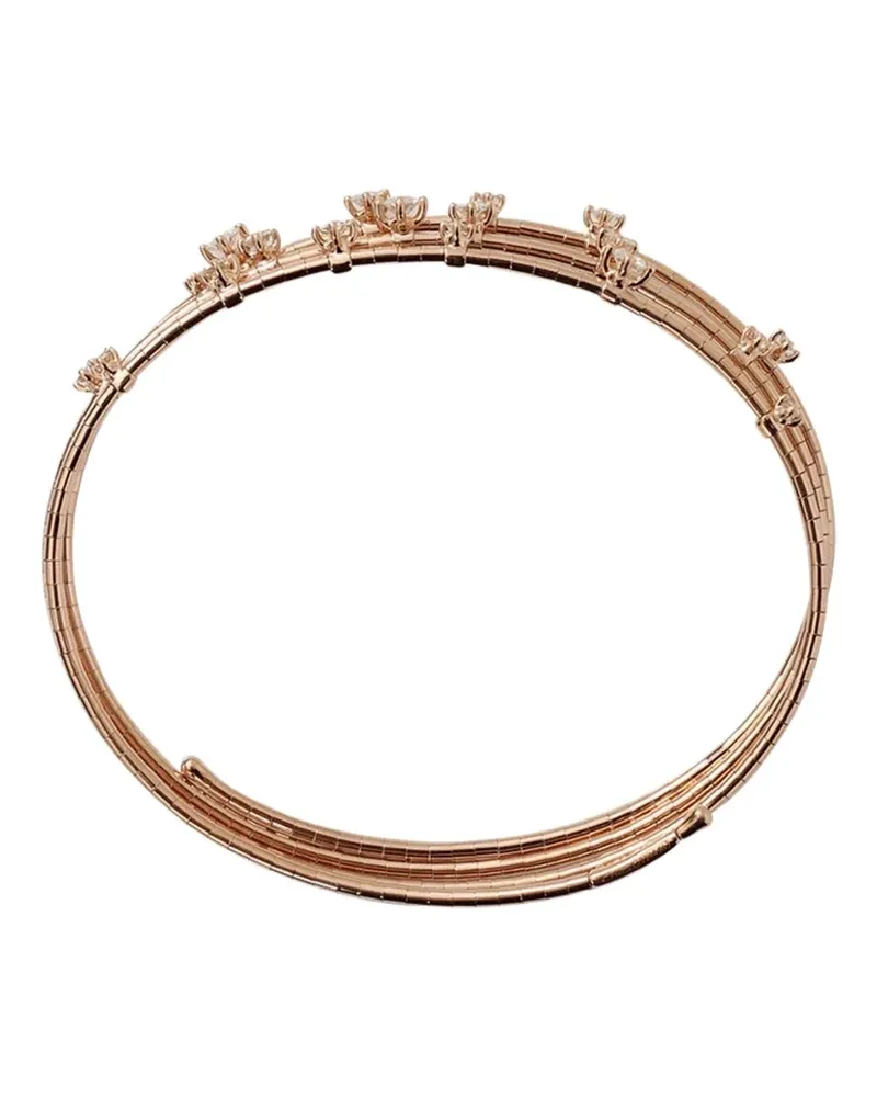 Mattia Cielo 18kt 'Rugiada' Rotgoldarmreif mit Diamanten Gold