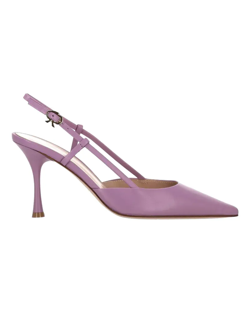 Gianvito Rossi pointed-toe slingback sandals - Violett Violett