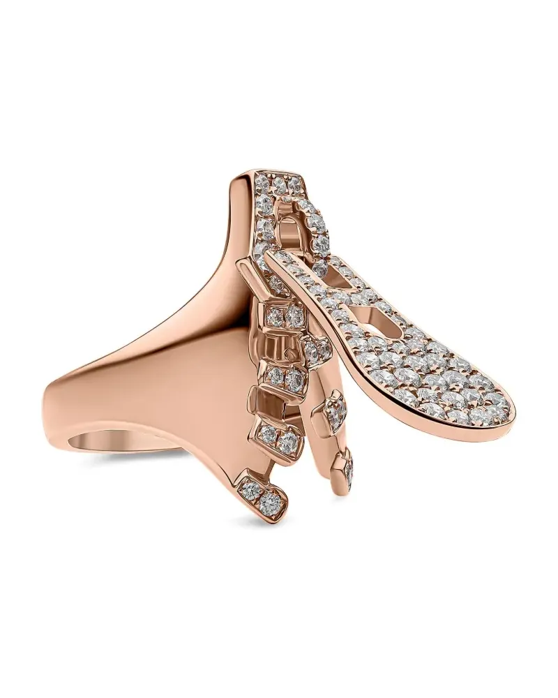 YOKO London 18K rose gold Zyyp diamond ring - Rosa Rosa