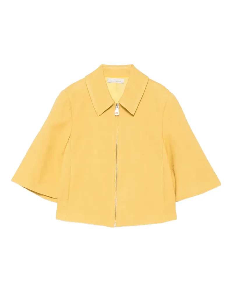 Liviana Conti zip-up flared-sleeve jacket - Gelb Gelb
