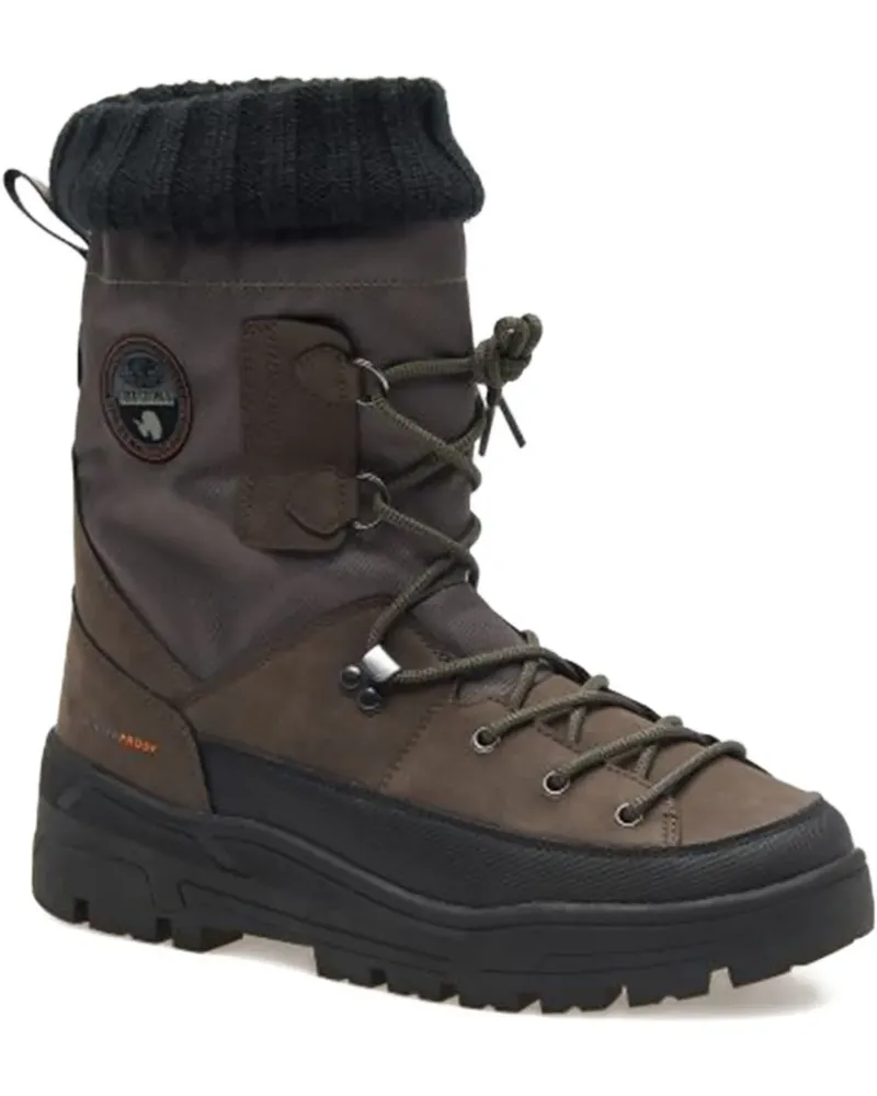 Napapijri Stiefel mit gestricktem Einsatz - Braun Braun