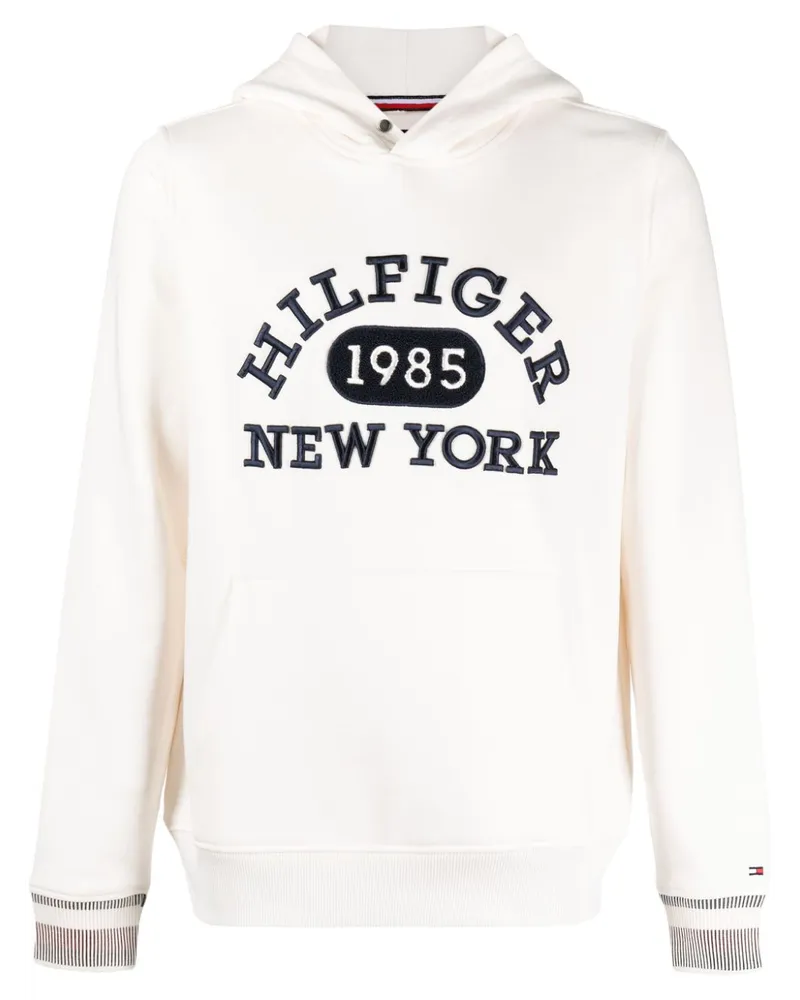 Tommy Hilfiger Hoodie mit Logo-Stickerei - Nude Nude