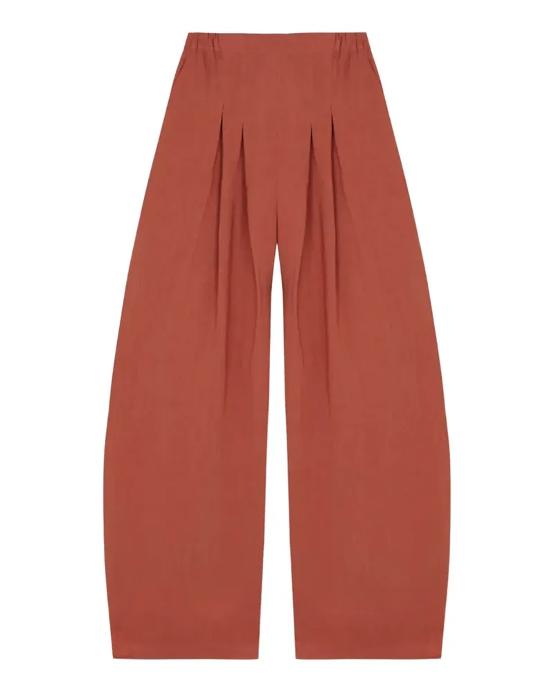 Cortana Elena pleated palazzo pants - Orange Orange