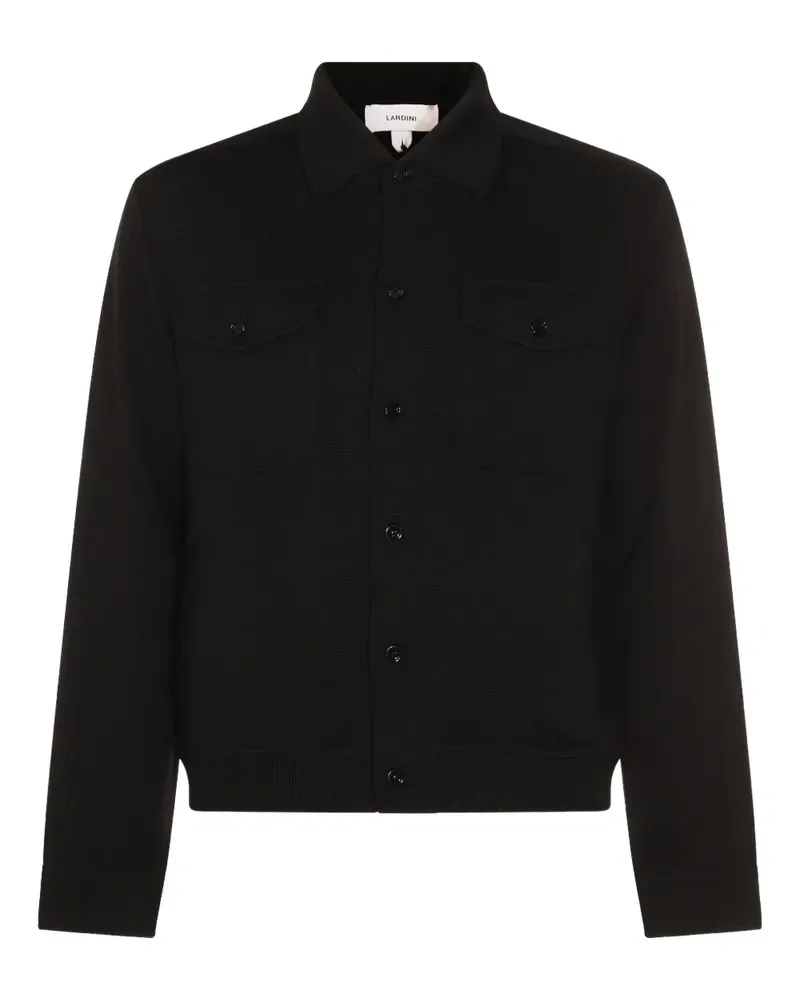 LARDINI Wolljacke mit Brusttaschen - Schwarz Schwarz