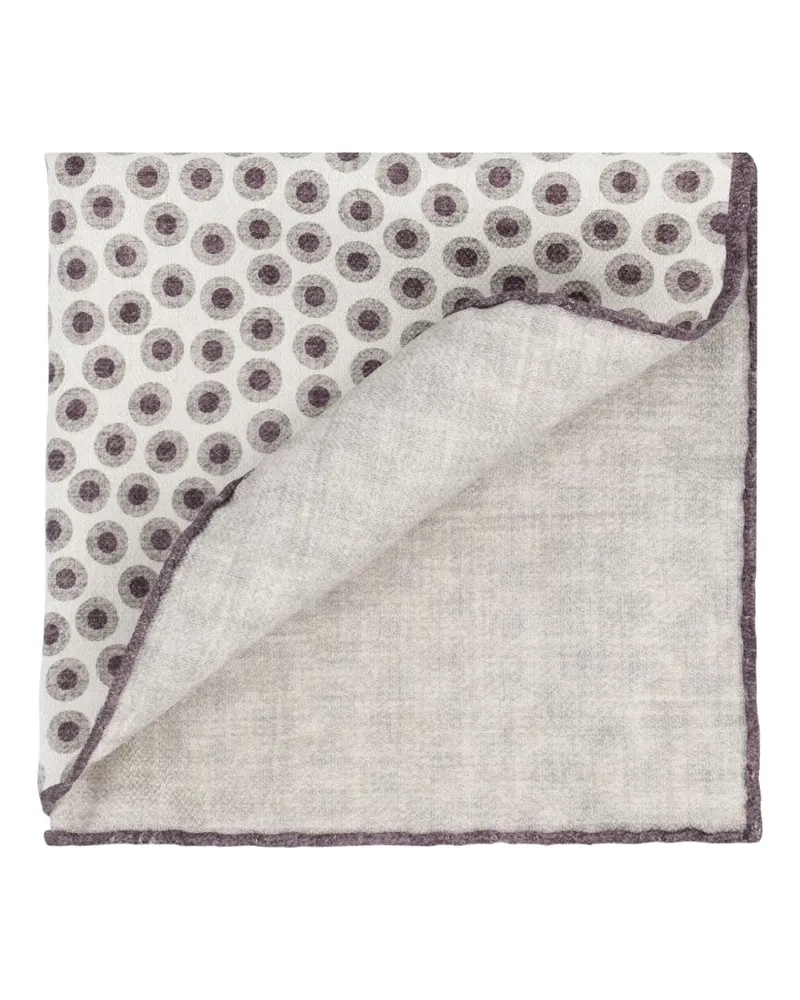 Brunello Cucinelli Einstecktuch mit Polka Dots - Nude Nude