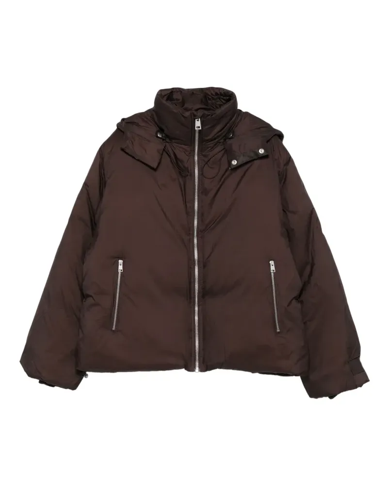 Études Studio zip-front hooded jacket - Braun Braun