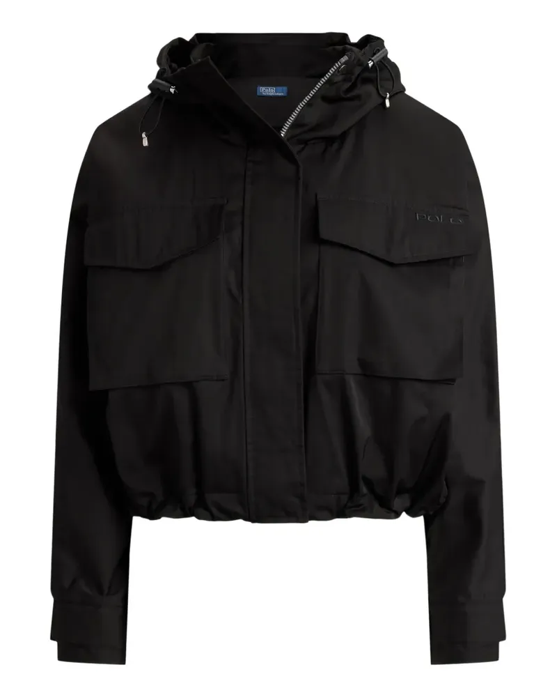 Ralph Lauren Cropped-Jacke mit Kapuze - Schwarz Schwarz