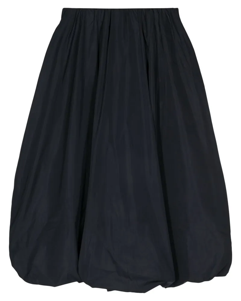 REJINA PYO Flora Midirock mit hohem Bund - Blau Blau