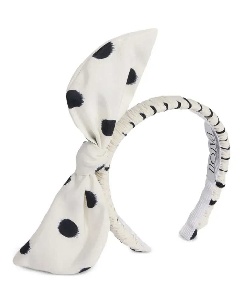Patou Haarreif mit Polka Dots - Weiß Weiß