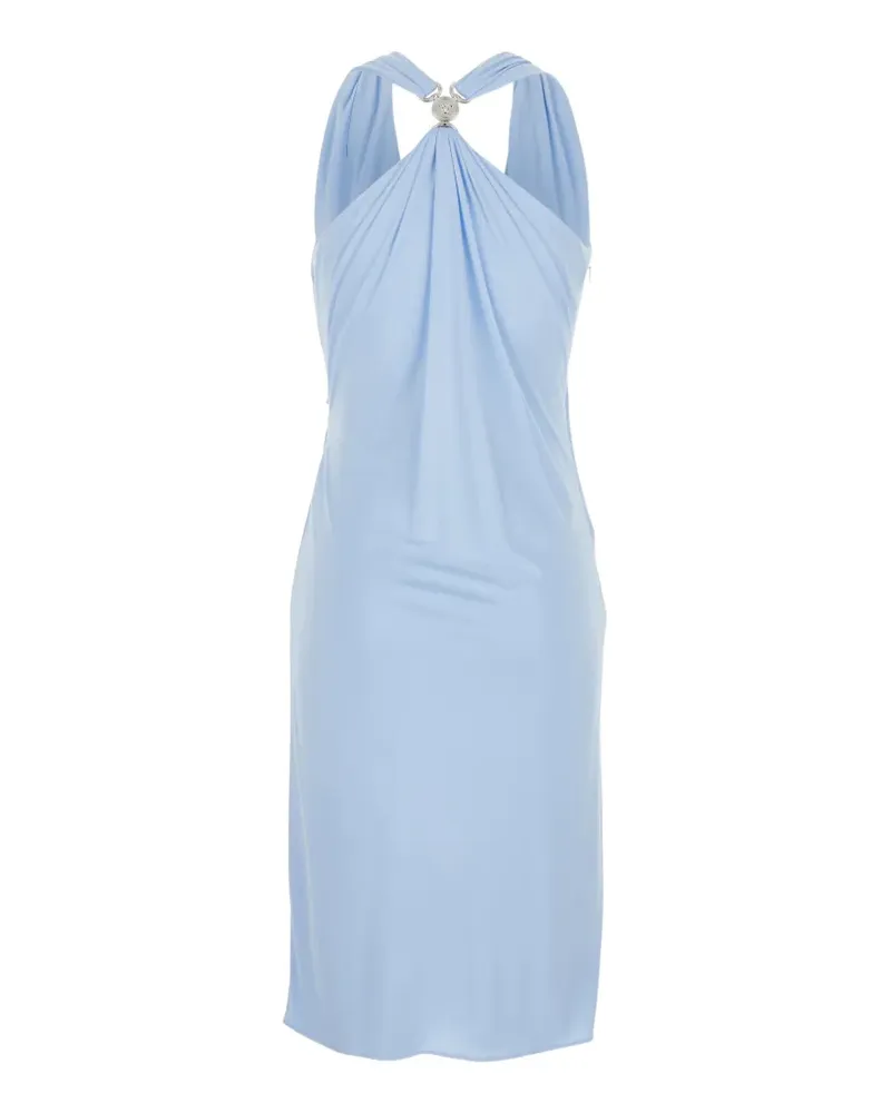 Versace Kleid mit V-Ausschnitt - Blau Blau