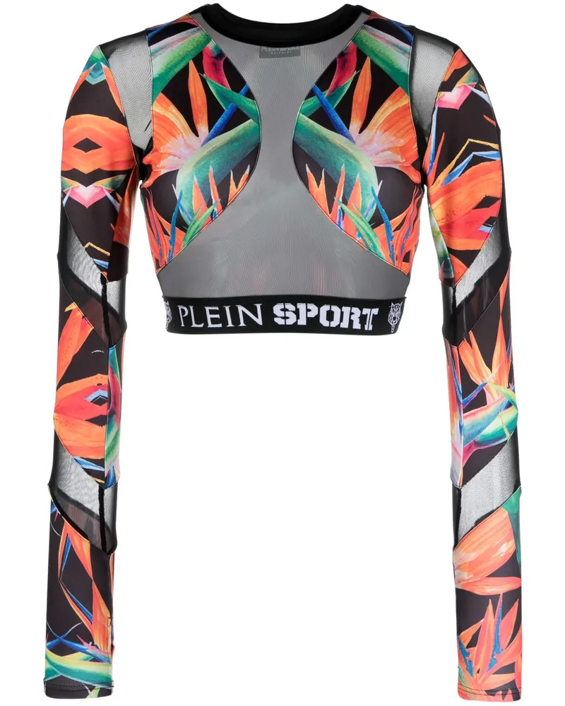 Philipp Plein Langarmshirt mit Print - Schwarz Schwarz