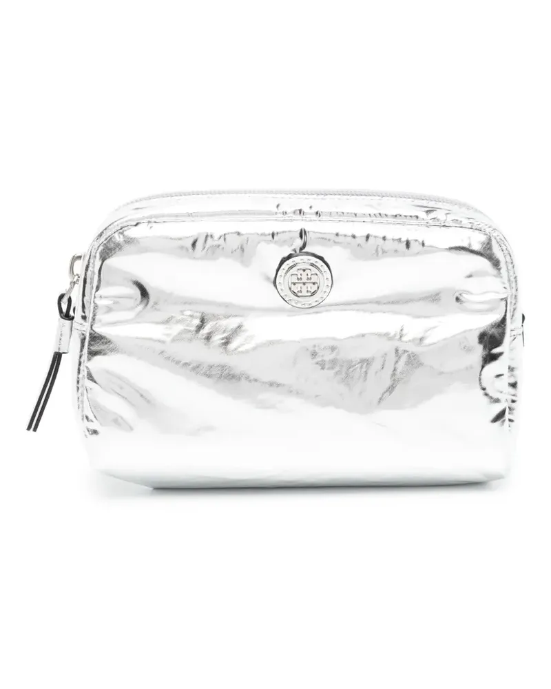 Tory Burch Virginia Kosmetiktasche - Silber Silber