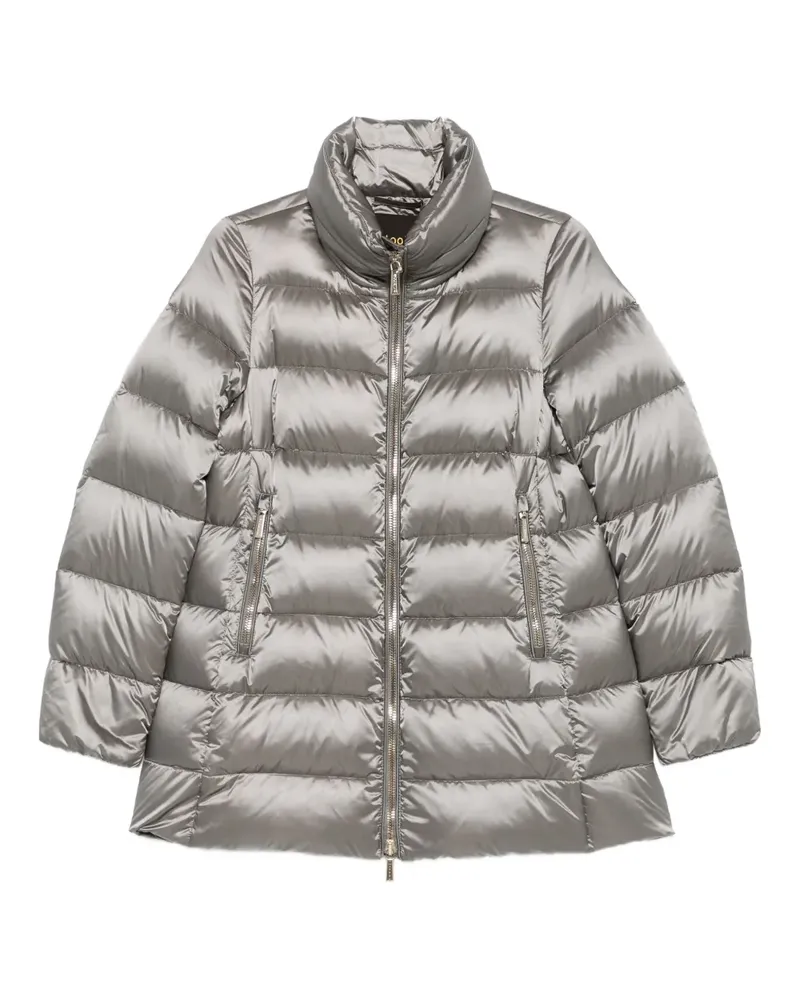 MOORER quilted high-neck jacket - Silber Silber