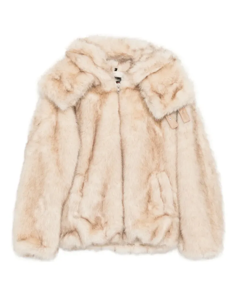 KidSuper faux-fur jacket - Nude Nude