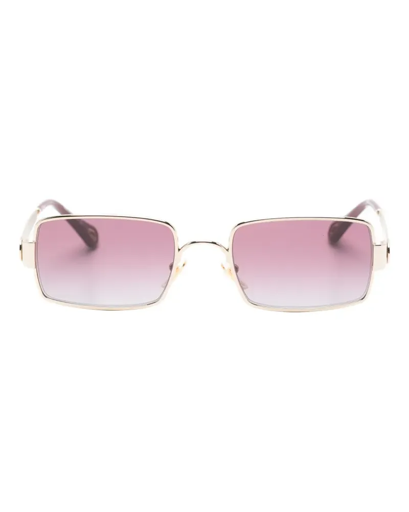 Chloé Sonnenbrille mit eckiger Form - Gold Gold
