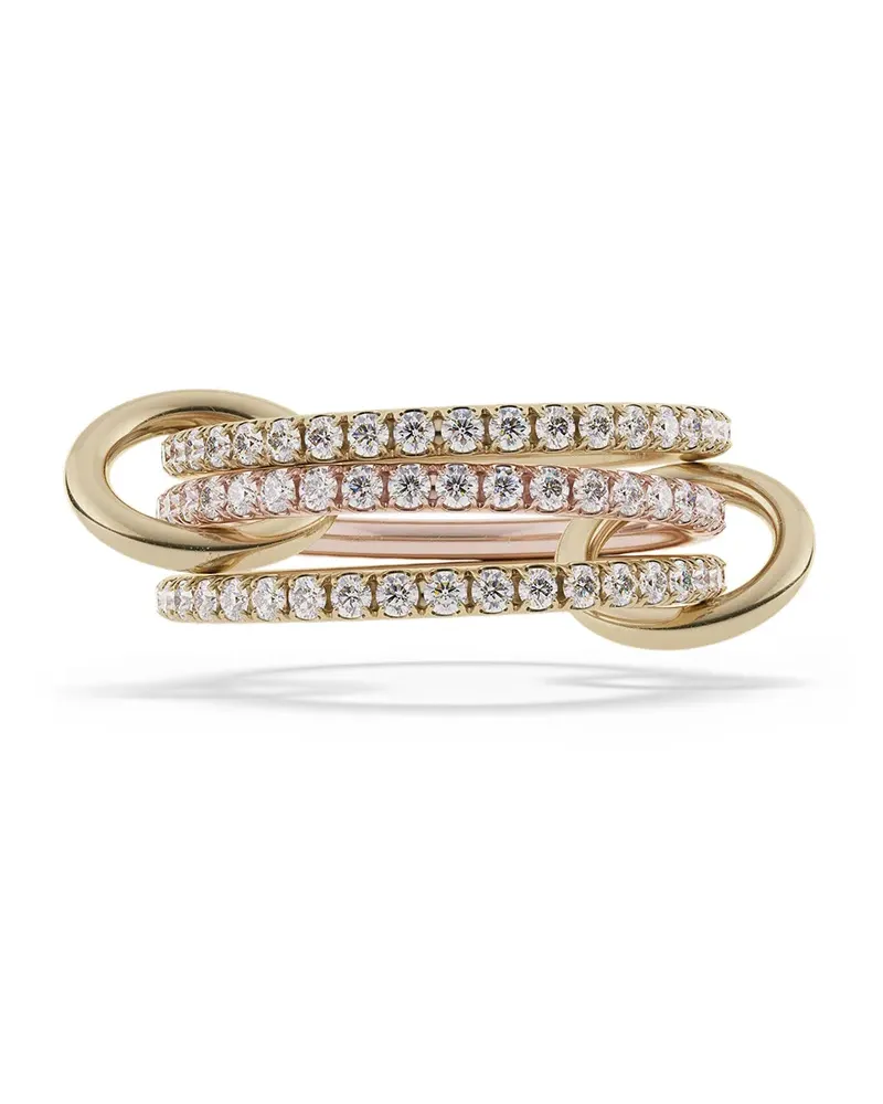 Spinelli Kilcollin 18kt 'Aurora' Goldring mit Diamanten - ROSE GOLD Rose