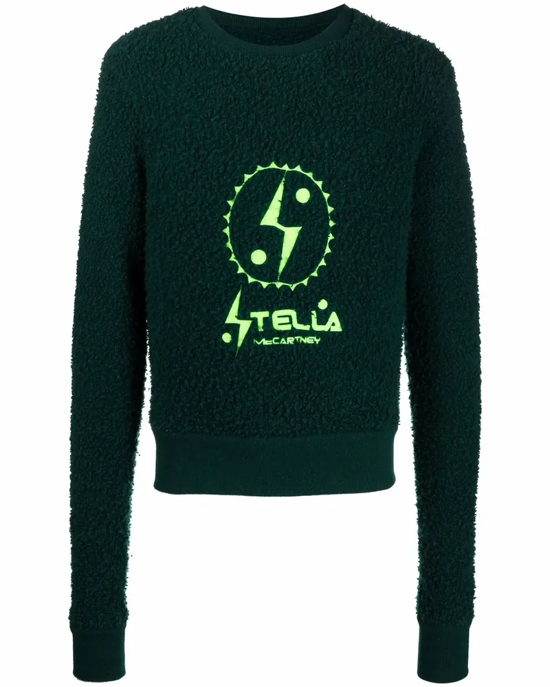 Stella McCartney Texturierter Pullover - Grün Grün