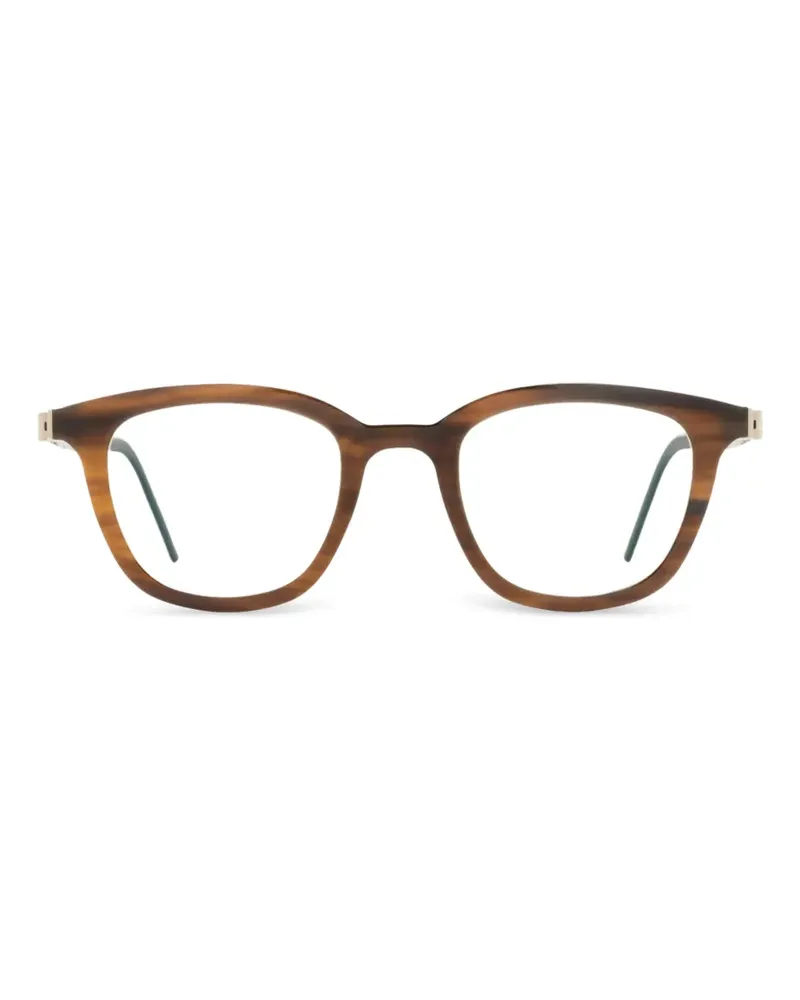 Lindberg 1862 Brille mit eckigem Gestell - Braun Braun
