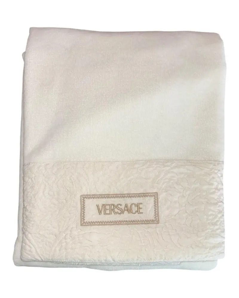 Versace Medusa embellished towel - Nude Nude