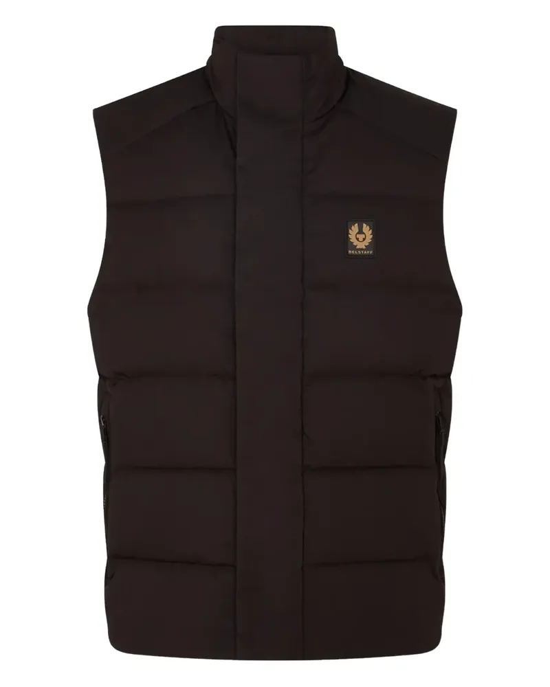 Belstaff logo-detail gilet - Schwarz Schwarz