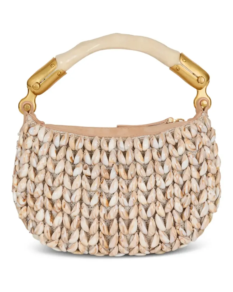Balmain Shell-Tote Bag - Nude Nude